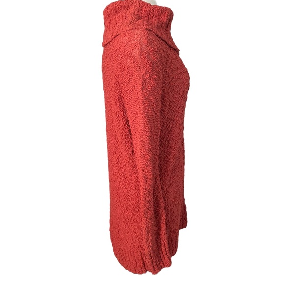 Anthro x Moth orange knit sweater top med - Picture 2 of 6